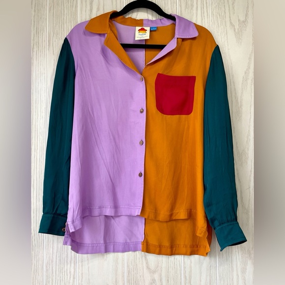 FARM Rio Multicolor Button-Up Blouse - Picture 5 of 5